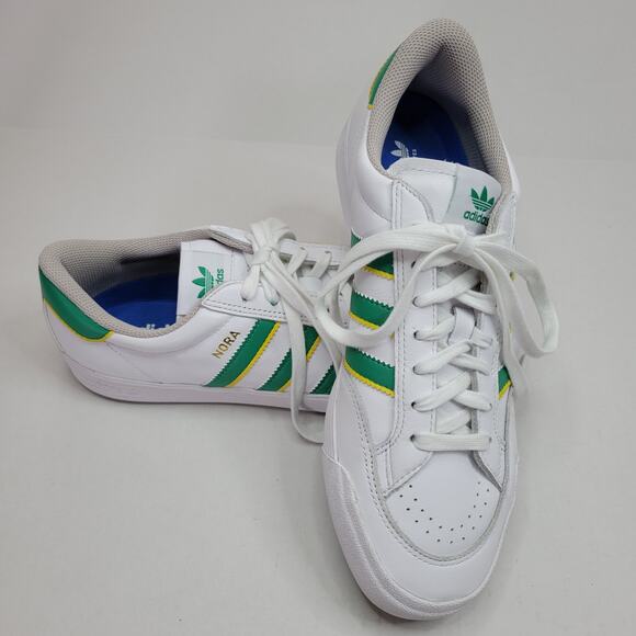adidas Nora Sneakers IF2069 Cloud White Court Green Skate Yellow Men\'s Size 9
